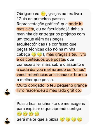 Depoimento de aluno