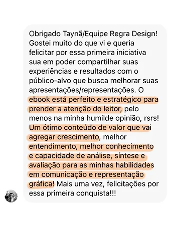 Depoimento de aluno