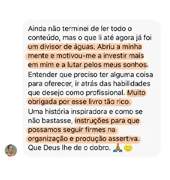 Depoimento de aluno